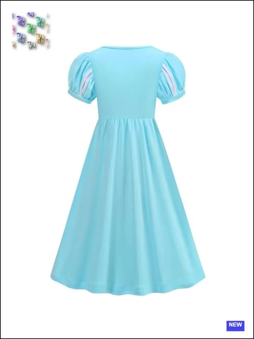 Girls Medieval Princess Dress Renaissance Costume with Flower Headband